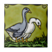 Vintagen zwei Enten Fliese (Vorderseite)