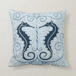 Vintagen zwei Seepferd Design-Kissen Kissen