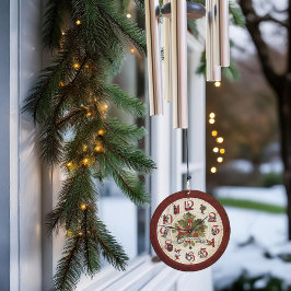 Vintagen zwölf Tage Weihnachtszeit Windspiel