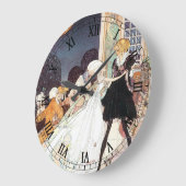Vintagen Zwölf Tanzprinzessinnen von Kay Nielsen Große Wanduhr (Winkel)