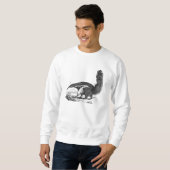 Vintager 1800s Aardvark-Retro Sweatshirt (Vorne ganz)
