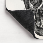 Vintager 1800s Schädel-Retro Schädel Skeleton Mousepad (Ecke)