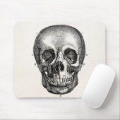 Vintager 1800s Schädel-Retro Schädel Skeleton Mousepad (Mit Mouse)