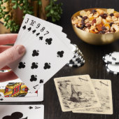 Vintager 1800s spielkarten (In Situ)