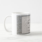 VINTAGER 1850ER-KARTENDRUCK KAFFEETASSE (Links)
