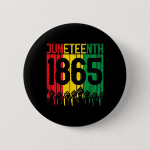 Vintager 18. Juni 1865 Afrikanische Männer Frauen Button