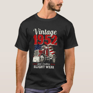 Vintager 1952 70. Geburtstagsfahrer 70 Jahre alter T-Shirt