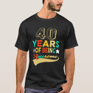 Vintager 1980 40. Geburtstag 40 Jahre Aweso T-Shirt