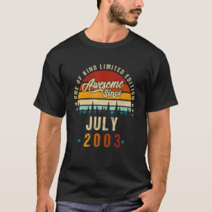 Vintager 19. Geburtstag Phantastisch seit Juli 200 T-Shirt