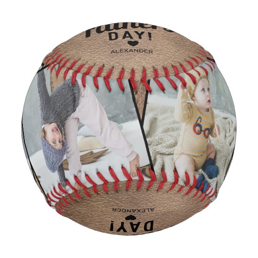 Vintager 1. Vatertag Memento Baseball (Vorderseite)