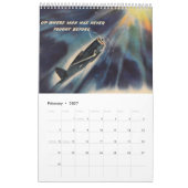 Vintager 2014 Flugzeug-Kalender Kalender (Feb 2027)