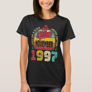 Vintager 25. Geburtstag Phantastisch seit November T-Shirt