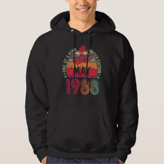 Vintager 34. Geburtstag Phantastisch seit Mai 1988 Hoodie