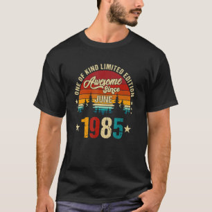 Vintager 37. Geburtstag Phantastisch seit Juni 198 T-Shirt