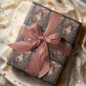 Vintager 3D-Santa Geschenkpapier