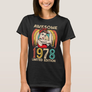 Vintager 44. Geburtstag für Frauen Phantastisch Se T-Shirt
