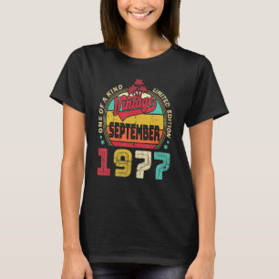 Vintager 45. Geburtstag Phantastisch seit Septembe T-Shirt