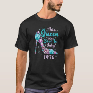 Vintager 46. Geburtstag Diese Königin war im Juli  T-Shirt