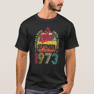 Vintager 49. Geburtstag Phantastisch seit Septembe T-Shirt