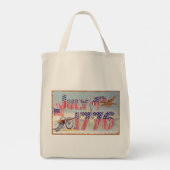 Vintager 4. Juli 1776 Tragetasche (Rückseite)