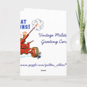 Vintager 4. Juli Card Karte (Rückseite)