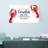 Vintager 4. Juli Crawfish Boil Sommer Party Banner (Messeveranstaltung)