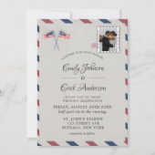 Vintager 4. Juli Foto Hochzeitseinladung Einladung (Vorderseite)