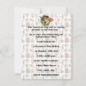 Vintager 4. Juli GRILLEN Einladung (Rückseite)