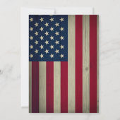 Vintager 4. Juli GRILLEN Party Einladung (Rückseite)