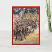 Vintager 4. Juli Karte (Vorderseite)