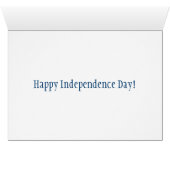 Vintager 4. Juli Luftfrachtkarte zum Unabhängigkei (Innenansicht Horizontal (Unten))