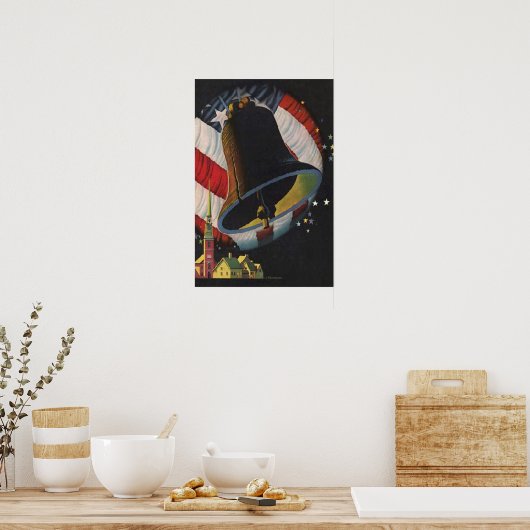 Vintager 4. Juli Poster (Küche)