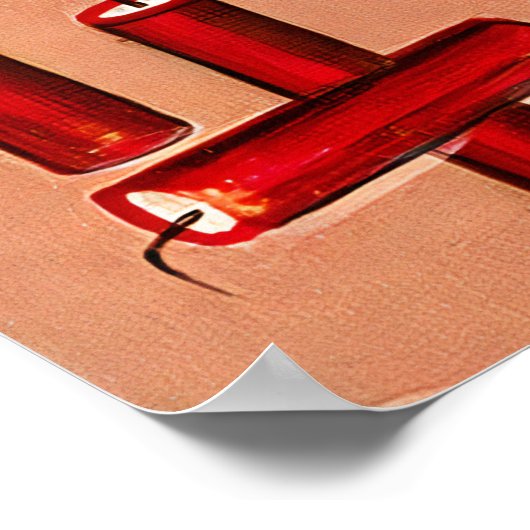 Vintager 4. Juli Poster (Ecke)