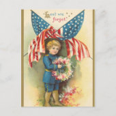 Vintager 4. Juli Postkarte (Vorderseite)