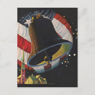 Vintager 4. Juli Postkarte