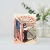 Vintager 4. Juli Postkarte (Stehend Vorderseite)