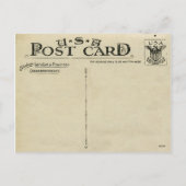 Vintager 4. Juli Postkarte (Rückseite)