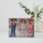 Vintager 4. Juli Postkarte (Stehend Vorderseite)