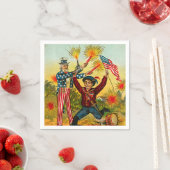 Vintager 4. Juli Serviette (Beispiel)