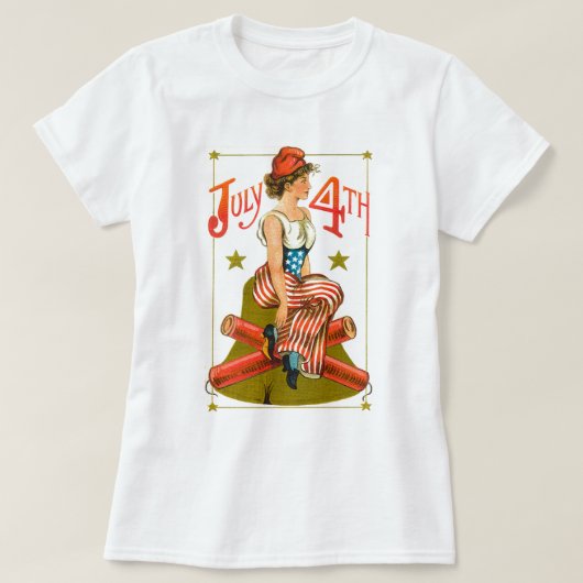 Vintager 4. Juli T-Shirt (Design vorne)