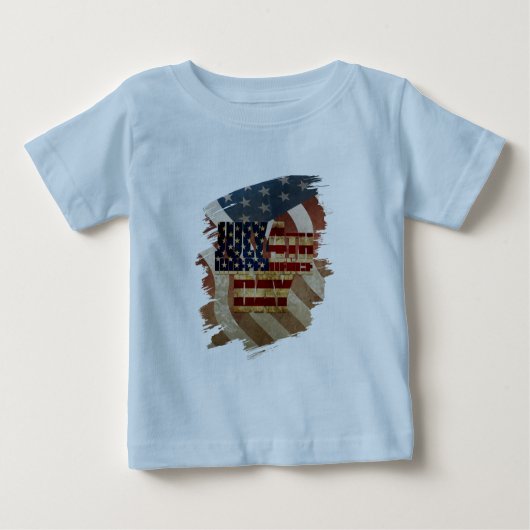 Vintager 4. Juli Unabhängigkeitstag Baby T-shirt (Vorderseite)