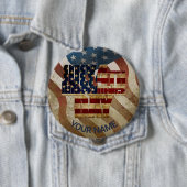 Vintager 4. Juli Unabhängigkeitstag Button (Beispiel)