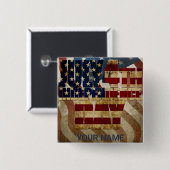 Vintager 4. Juli Unabhängigkeitstag Button (Vorne & Hinten)