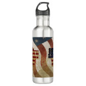 Vintager 4. Juli Unabhängigkeitstag Edelstahlflasche (Vorderseite)
