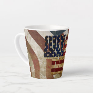 Vintager 4. Juli Unabhängigkeitstag Milchtasse