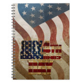 Vintager 4. Juli Unabhängigkeitstag Notizblock (Vorderseite)