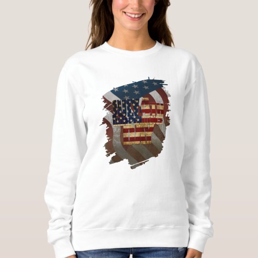 Vintager 4. Juli Unabhängigkeitstag Sweatshirt (Vorderseite)
