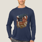 Vintager 4. Juli Unabhängigkeitstag Tri-Blend Shirt (Vorderseite)