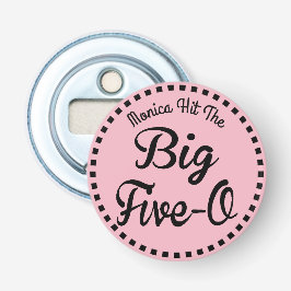 Vintager 50. Geburtstag - großes Five-O Flaschenöffner