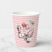 Vintager 50er Hooray! Kinder Geburtstag Papiertass Pappbecher (Vorderseite)